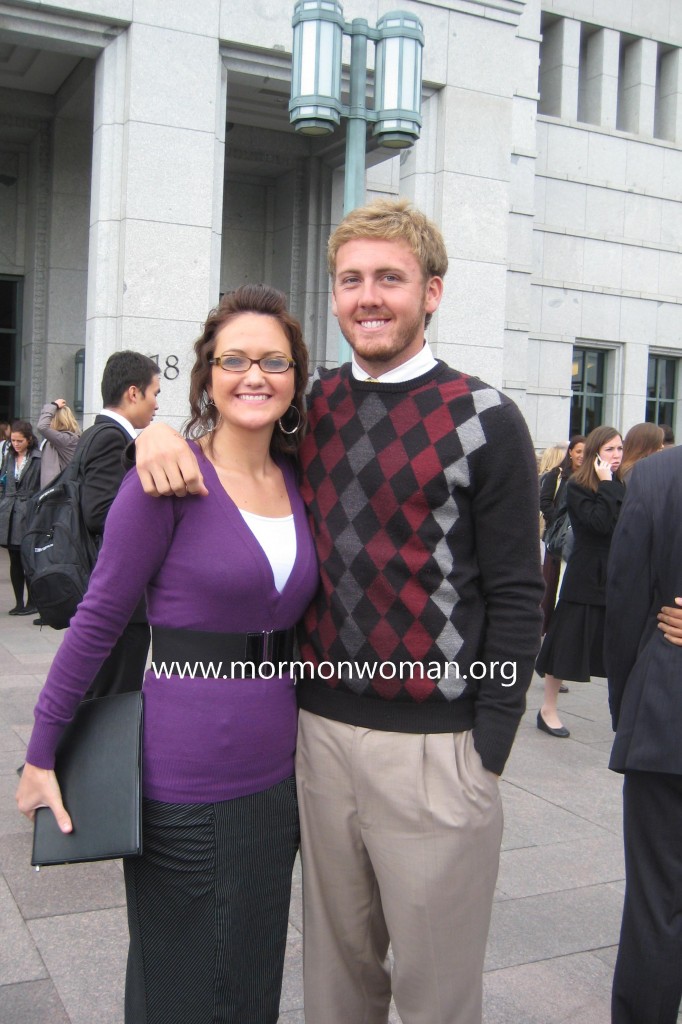 Mormons at LDS Conference Center for General Conference 2009