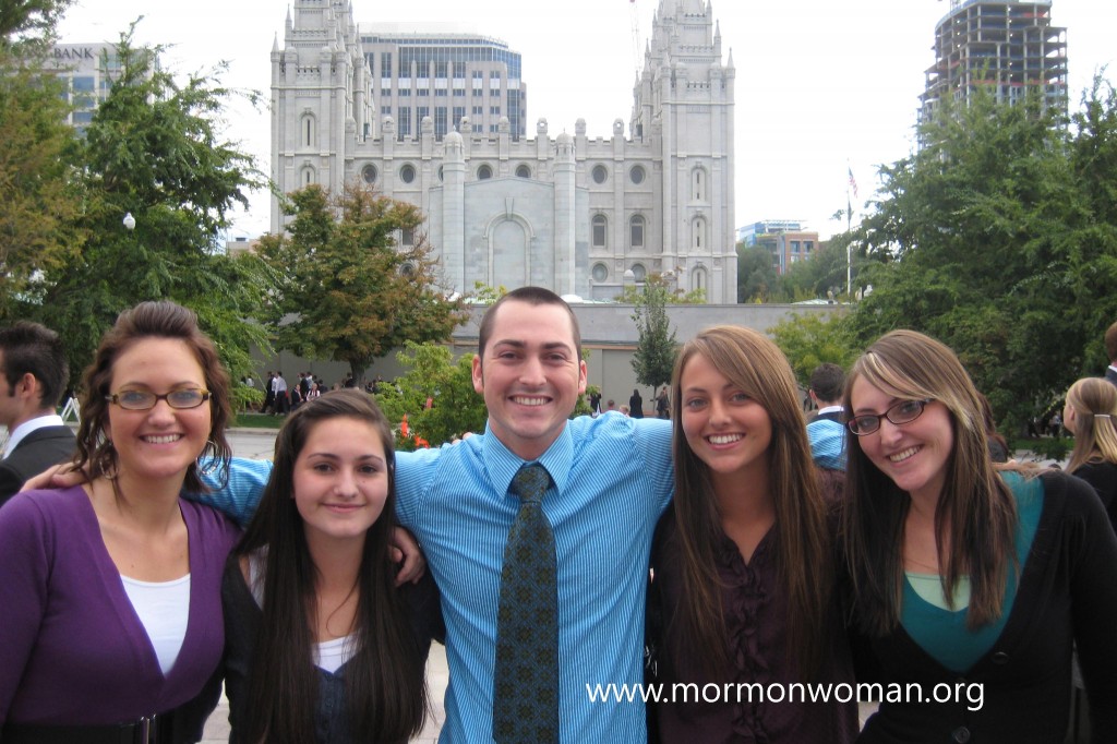 Mormon Family and Friends at LDS General Conference