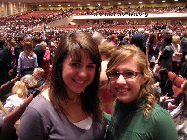 Mormon women at LDS General Conference Oct 2009