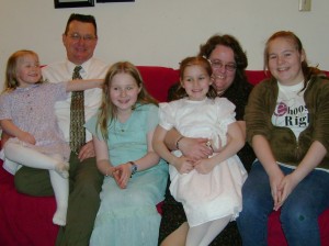 Mormon woman Pam and LDS family