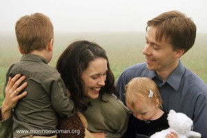 Mormon Woman and family Mormon Woman and family