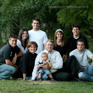 Mormon woman Shawna and her LDS family Mormon woman Shawna and her LDS family