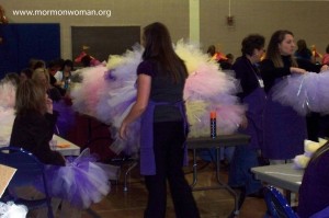 Mormon women work on Women's Conference service projects