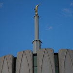 Provo LDS Mormon temple spire Moroni