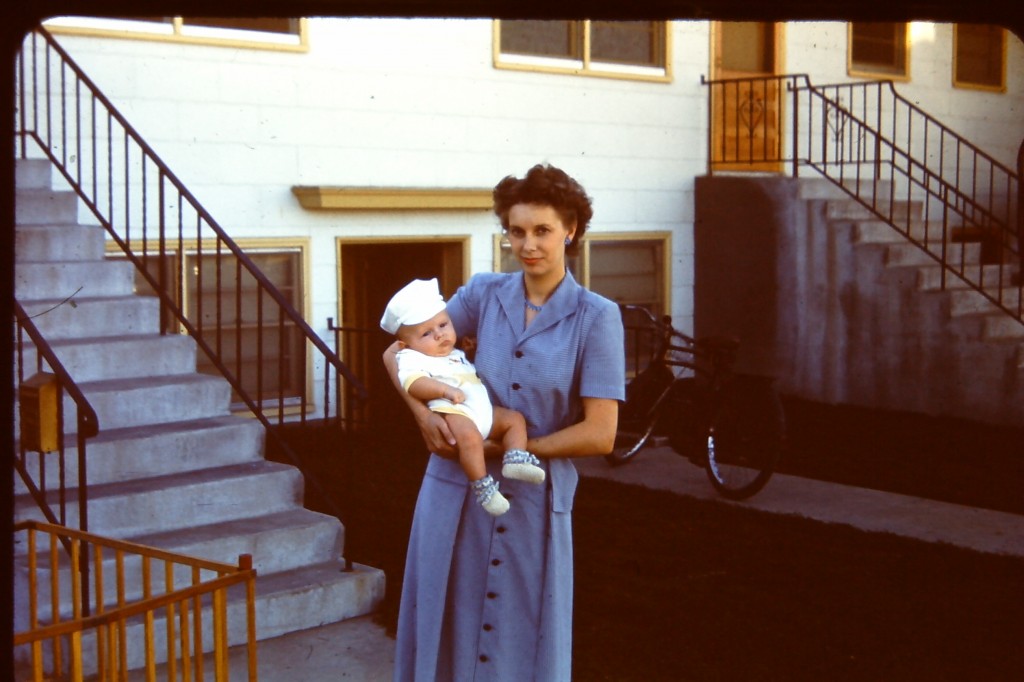 Lee Tom Perry as an infant in his mother's arms
