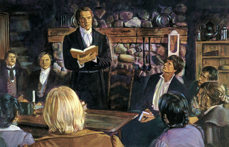 joseph smith organizes restored church of jesus christ