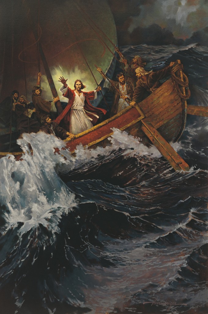 Jesus calms the storm Jesus Christ was a perfect example of strength, courage, service