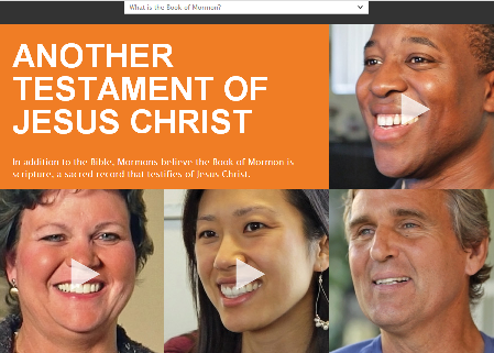 Book of Mormon Musical playbill ad points to LDS website Book of Mormon Musical playbill ad points to LDS website