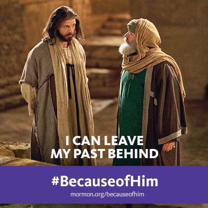 #becauseofhim I can leave past behind